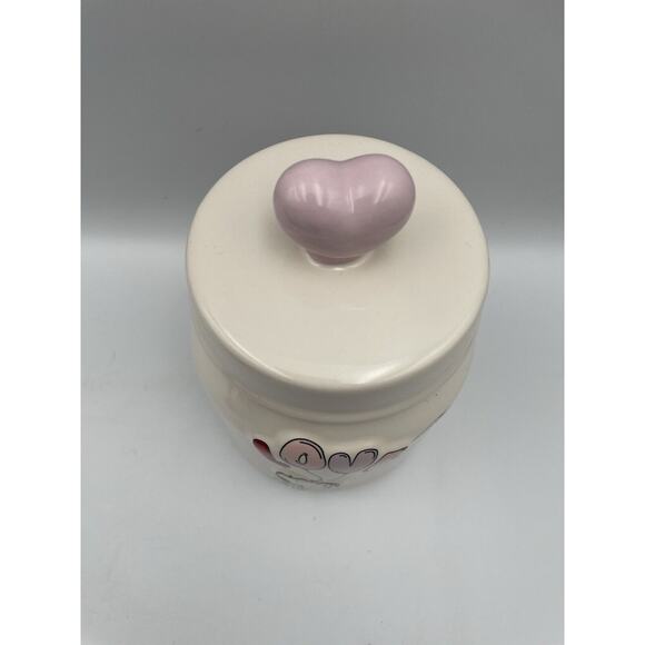 NEW 2025 Rae Dunn Peanuts “Made With Love” Snoopy Valentine's Day Canister Jar - Picture 4 of 10